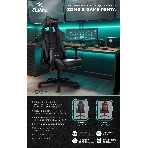 Кресло Zombie Game Penta черный/красный, экокожа, 120 кг, механизм качания, фото43