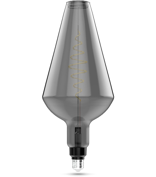 Лампа cветодиодная LED Filament Vase E27 8.5W Gray 165lm 1800K 1/2 180802005 Gauss