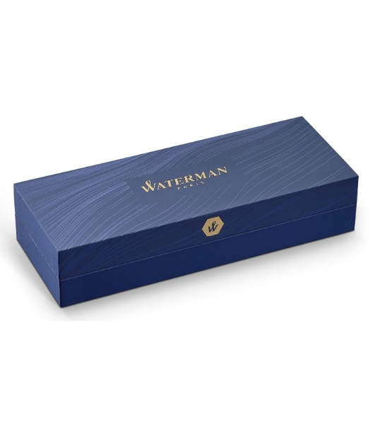 Ручка шариковая Waterman Hemisphere (CWS0920770) Matte Black GT M, синие чернила, подарочная коробка
