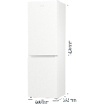 Холодильник Gorenje NRK619EEW4 белый двухкамерный 203/99л морозилка снизу, No Frost, фото16