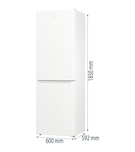 Холодильник Gorenje NRK619EEW4 белый двухкамерный 203/99л морозилка снизу, No Frost