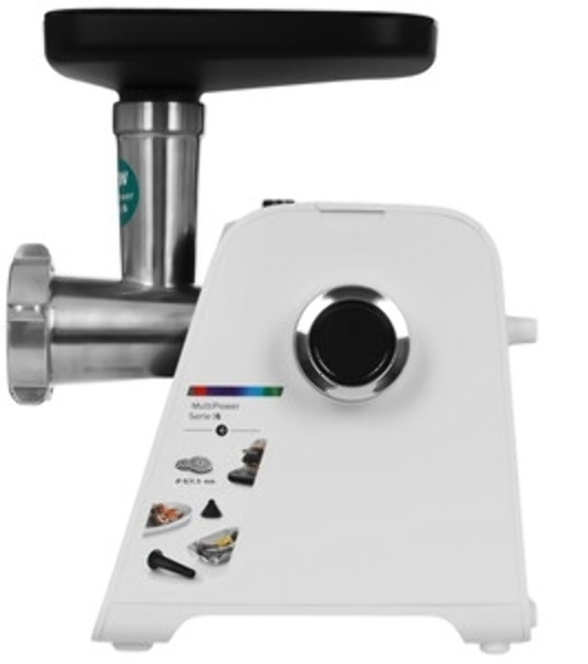 Мясорубка электрическая Bosch MFWS607W белый, 2100 Вт, 3.5 кг/мин, реверс, насадки - 4