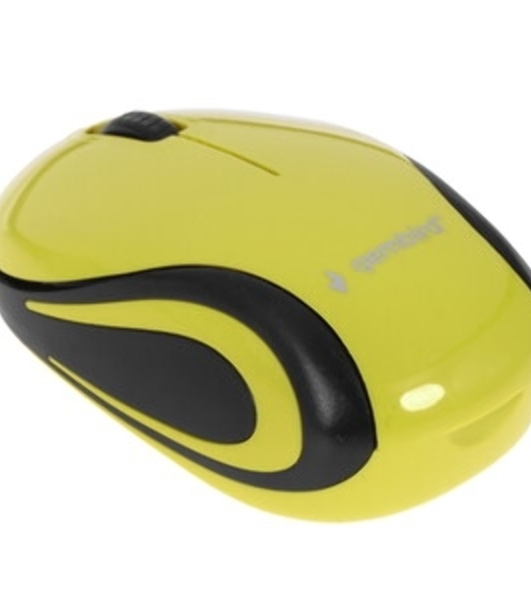 Мышь беспроводная Gembird MUSW-615 желтый, 1200 dpi, радиоканал, USB, кнопки - 3