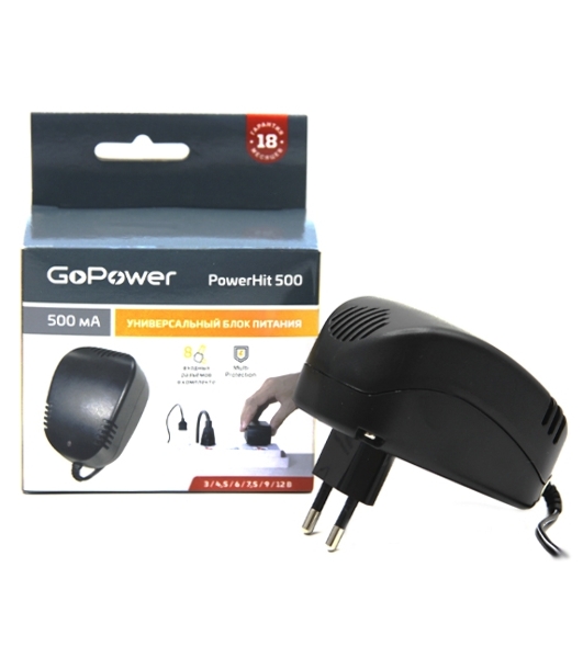 Блок питания GoPower Powerhit 500 универсальн. (1/20/40)