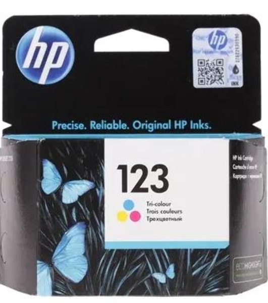 Картридж струйный HP 123 F6V16AE многоцветный, 100 стр., для HP DJ 2130