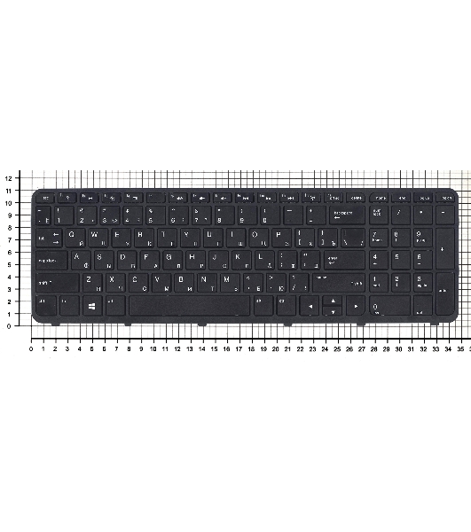 Клавиатура для ноутбука HP 350 G2 черная