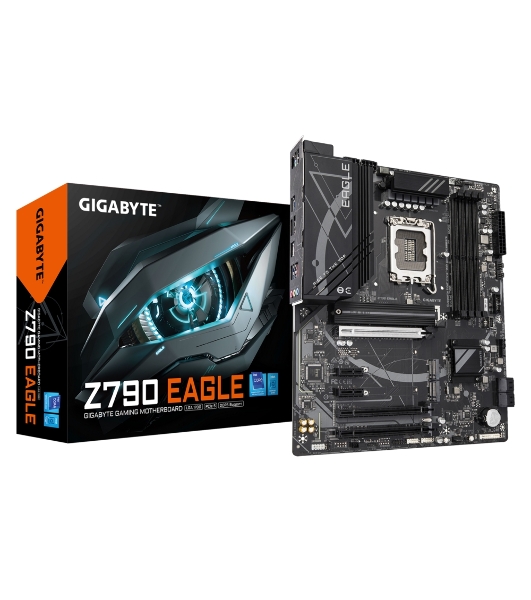 Материнская плата Gigabyte Z790 EAGLE, LGA 1700, Intel Z790, 4xDDR5, 4xSATA, 3xM.2, 1xPCIe 5.0 x16, 1xPCIe 4.0 x4, 1xPCIe 3.0 x1, 1xHDMI, 1xDP, 1x 2.5Gb LAN, 4xUSB-A 3.2 Gen 1, 1xUSB-A 3.2 Gen 2, 2xUSB-A 2.0, 1xUSB-C 3.2 Gen 2, 3x3.5 мм, 7.1, ATX