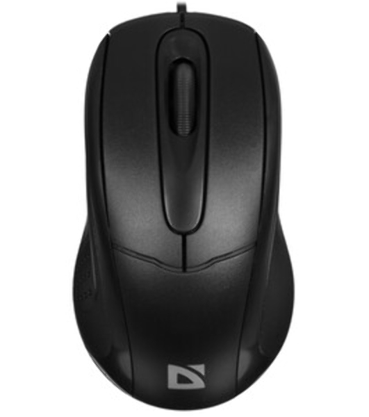 Мышь проводная Defender Standard MB-580 черный, 1000 dpi, USB, кнопки - 3