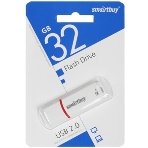 Флешка USB SmartBuy Crown white (SB32GbCRW-W), 32Gb, USB 2.0, R/W 15/5, белый/красный, фото6