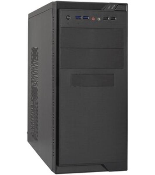 Компьютерный корпус Minitower ExeGate MA-372UX Black, mATX UN450, 120мм 2*USB+2*USB3.0, Audio
