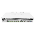 Маршрутизатор Mikrotik CCR1009-7G-1C-PC with Tilera Tile-Gx9 CPU (9-cores, 1Ghz per core), 1Gb RAM, 7xGbit LAN, 1x Combo port (1xGbit LAN or SFP), RouterOS L6, passive cooling desktop enclosure, rackmount ears, PSU, фото 1