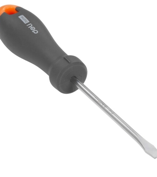 Отвертка шлицевая Home Series'; Deli HT1105 5x100 мм Эксклюзивный дизайн. Рукоятка из высококачественного софттач пластика