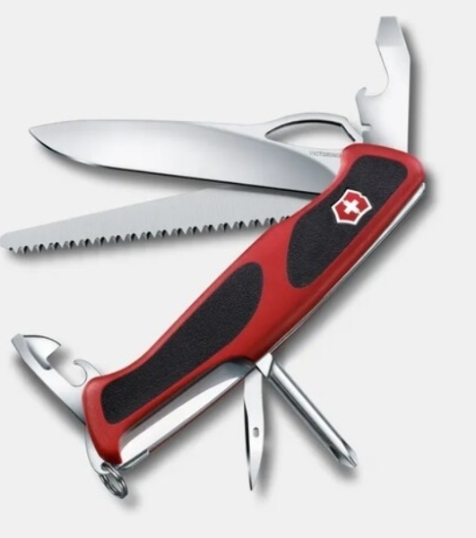 Нож перочинный Victorinox RangerGrip 78 (0.9663.MC) 130мм 12функций красный/черный карт.коробка
