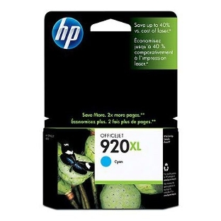 Картридж струйный HP 920XL CD972AE голубой для HP OJ 6000/6500