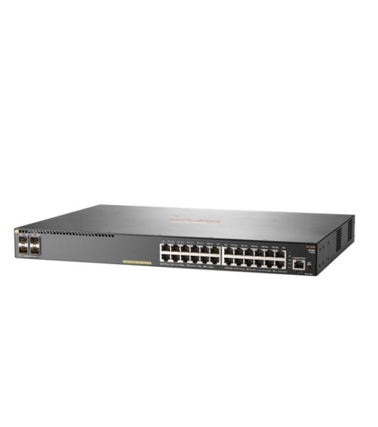 Коммутатор HPE Aruba 2930F 24G PoE+ 4SFP+, 24×1 Гбит/с PoE+ + 4×10 Гбит/с SFP+, управляемый