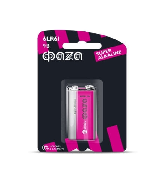 Элемент питания алкалиновый 'крона' 6LR61 Super Alkaline BL-1 ФАZА 4897062858412