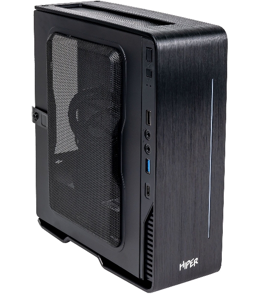 Корпус Hiper Vi7B черный 180W miniITX 1x92mm 2xUSB2.0 1xUSB3.0 audio bott PSU