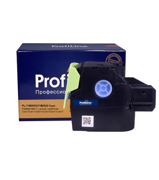 Картридж лазерный ProfiLine PL-71B50C0/71B0020 для принтеров Lexmark LaserPrinter CS317/CS417/CS517/CX317/CX417/CX517 Голубой 2300 копий