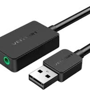 Внешняя звуковая карта Vention USB Черная, шт.