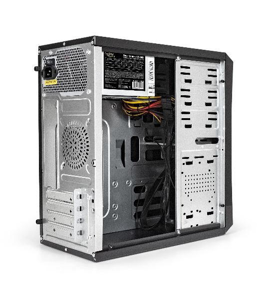 Компьютерный корпус Minitower ExeGate BA-204U-UNS400 (mATX, БП UNS400 с вент. 12см, 2хUSB+2хUSB 3.0, аудио, черный)