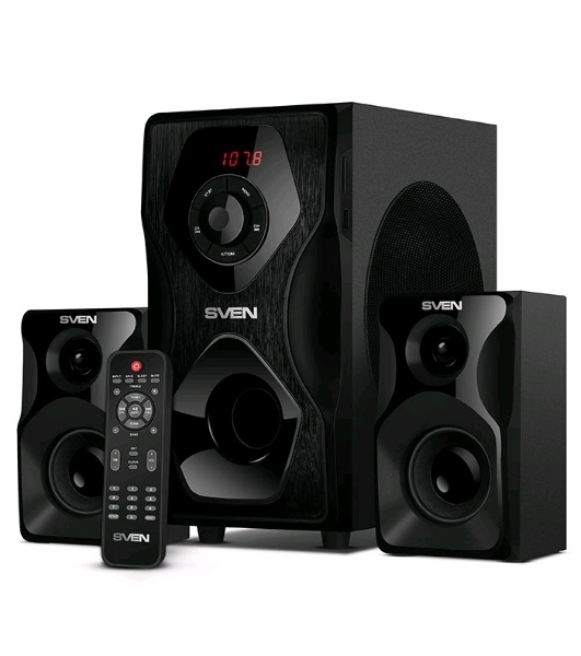 Акустическая система SVEN AC MS-2055, черный (55Вт, FM-тюнер, USB/SD, дисплей, ПДУ, Bluetooth)