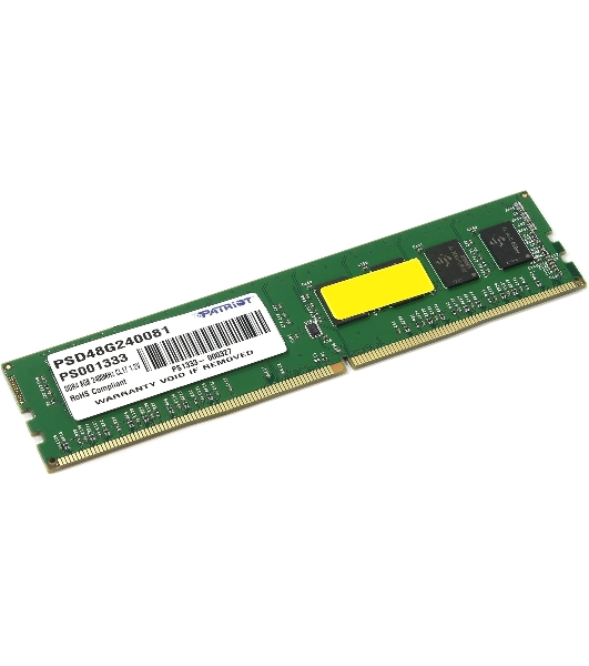 Оперативная память Patriot Signature, DDR4, 8GB (1x8 GB), 2400 MHz, CL17, DIMM