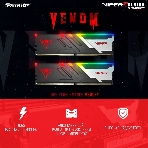 Оперативная память Patriot Viper Venom, DDR5, 32GB (2x16GB), 6800MHz, CL34, DIMM, с радиаторами, RGB, черный, фото 1