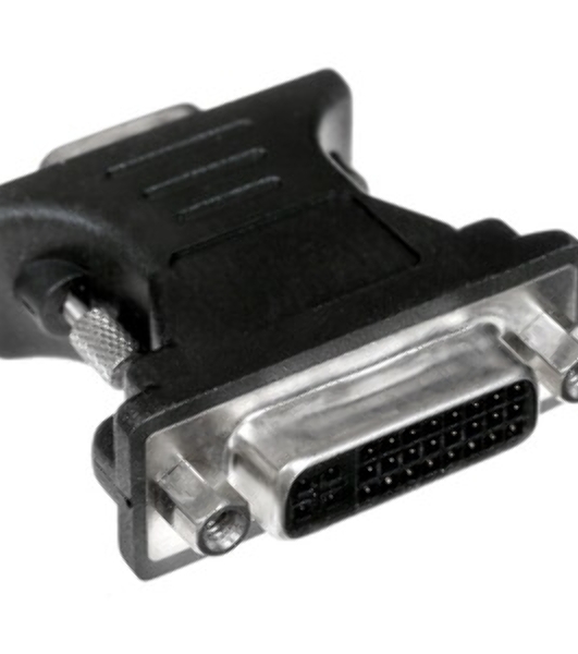 Переходник Cablexpert VGA-DVI, 15M/25F, черный, пакет (A-VGAM-DVIF-01)