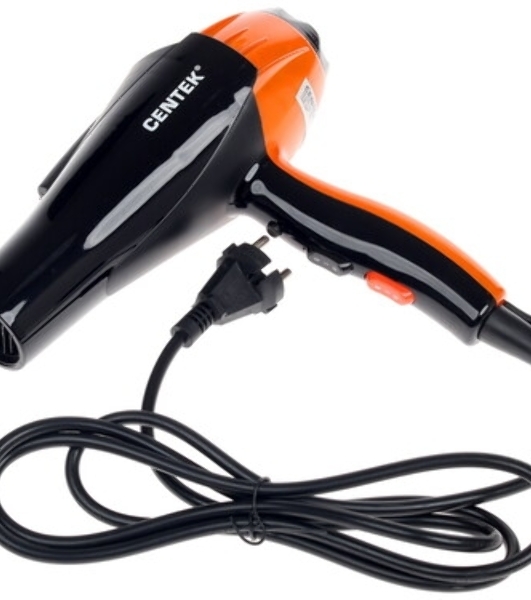 Фен Centek CT-2226 черный/оранжевый, 2200 Вт