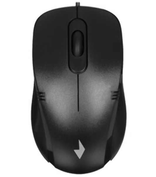 Мышь проводная Gembird MOP-100 черный, 1000 dpi, USB, кнопки - 3