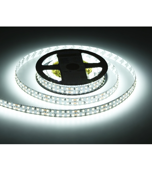 Светодиодная лента Ambrella light GS3703 2835 240Led /24W m/ 24V IP20 6500K/ 5000*14*1.2mm (2 конт.)