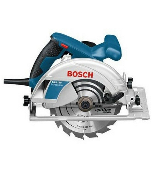 Пила дисковая Bosch GKS 190 0601623000 1200 Вт, 190х30мм, 66мм, 4,2кг, коробка