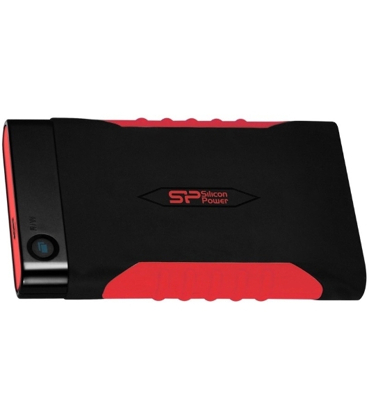 Внешний HDD 2.5' Silicon Power Armor A15, 2TB, USB 3.2 Gen 1 Type-A, 5400 rpm, черно-красный