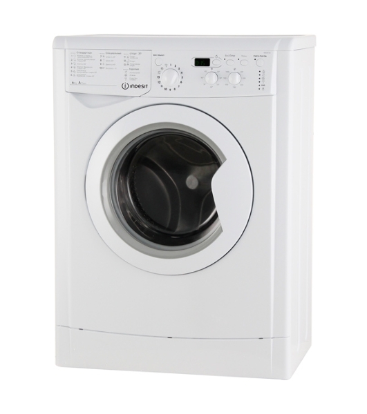 Стиральная машина Indesit IWSD 6105 B (CIS).L белая, загрузка фронтальная 6кг, 1000 об/мин., класс: A
