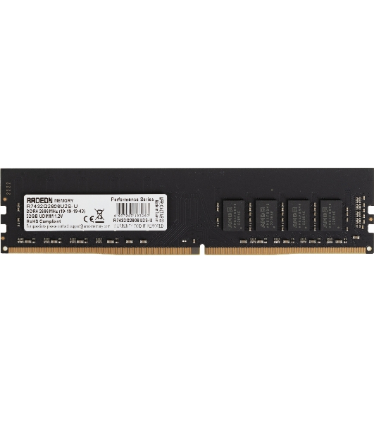 Оперативная память AMD Radeon R7, DDR4, 32GB (1x32GB), 2666MHz, CL19, DIMM