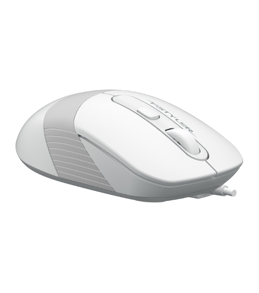 Мышь проводная A4Tech Fstyler FM10 белый/серый, 1600 dpi, USB, кнопки - 4