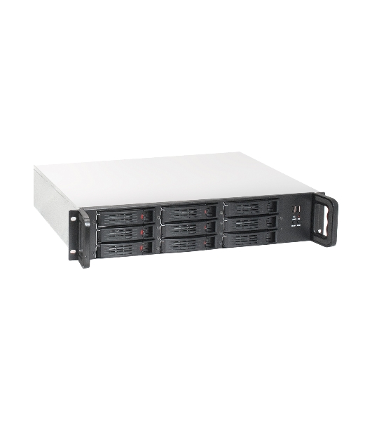 Серверный корпус ExeGate Pro 2U650-HS09 (RM 19', высота 2U, глубина 650, БП 2U-400ADS, 9xHotSwap, 2хUSB)