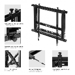 Настенное крепление ONKRON PRO7 Mдля видеостен 40”-70', черный, фото11