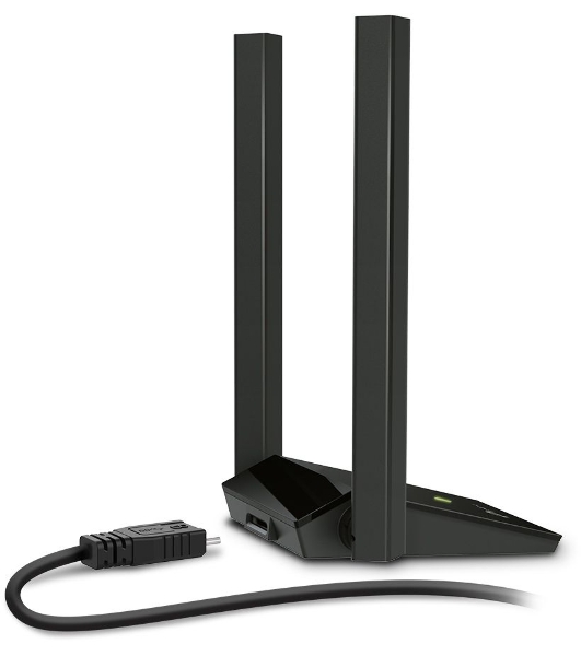 Адаптер TP-Link AC1300Mbps Dual-band High-Gain wireless USB adapter, 867Mbps at 5G and 400Mbps at 2.4G, two high gain antennas, USB 3.0, USB extension cable, support wave 2 MU-MIMO, full compatible with Windows and macOS.