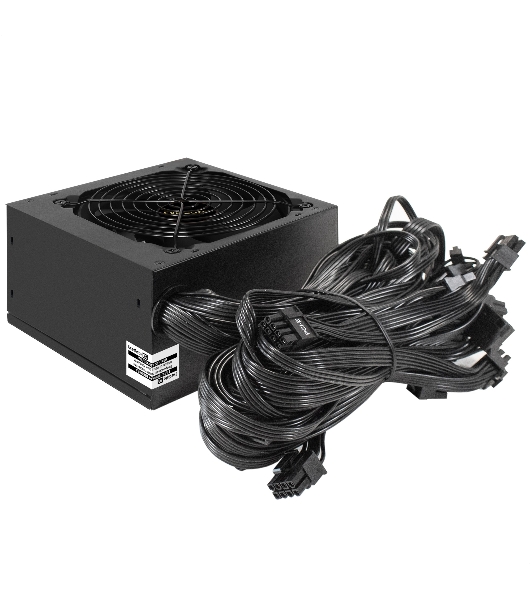 Блок питания 750W ExeGate 80 PLUS Bronze 750PPH-S (ATX, APFC, SC, КПД 85% (80 PLUS Bronze), 12cm fan, 24pin, 2x(4+4)pin, 4xPCI-E, 8xSATA, 4xIDE, кабель 220V 1,8м с защитой от выдергивания, black, Color Box)