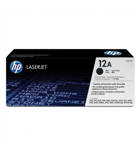 Картридж лазерный HP Q2612A черный для LaserJet 1010/1018/1020/1012/1015/3015/3020/3030 (2000 стр.)