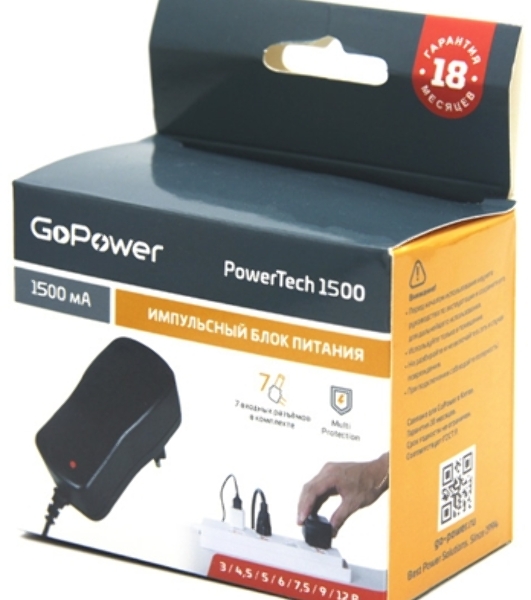 Блок питания GoPower PowerTech 1500 универсальн. импульсный (1/50)