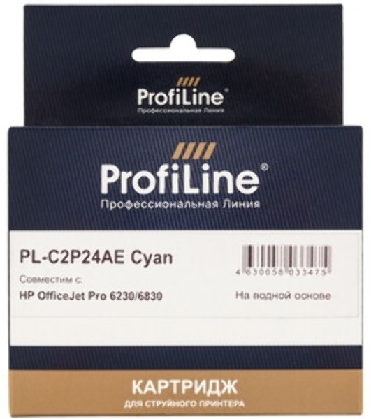 Картридж струйный ProfiLine PL-C2P24AE (№935XL) для принтеров HP OfficeJet Pro 6230/6830 с чернилами на водной основе Cyan