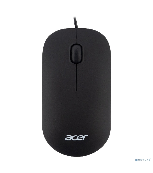 Мышь проводная Acer OMW122 черный, 1200 dpi, USB, кнопки - 3