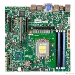Материнская плата серверная Supermicro MBD-X13SAZ-F-B, LGA 1700, Intel R680E, 4xDDR5 ECC/non-ECC, 4xSATA-III, 1xM.2 PCIe x4, 1xPCI-E 5.0 x16, 2xPCI-E x4, 2x2.5Gb LAN, 4xUSB-A 3.2 Gen 2, 1xD-Sub, 1xDVI-D, 1xHDMI, 1xDisplayPort, 7.1, Micro-ATX, фото 1