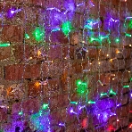 Гирлянда Neon-night 'Светодиодный Дождь' 2х3м, постоянное свечение, прозрачный провод, 230 В, диоды МУЛЬТИ, 448 LED, фото 1