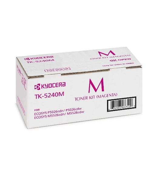 Картридж лазерный Kyocera TK-5240M (1T02R7BNL0) пурпурный для P5026cdn/cdw, M5526cdn/cdw 3000 стр.