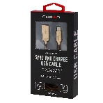 Кабель Crown USB - USB Type-C CMCU-3132C brown, фото3