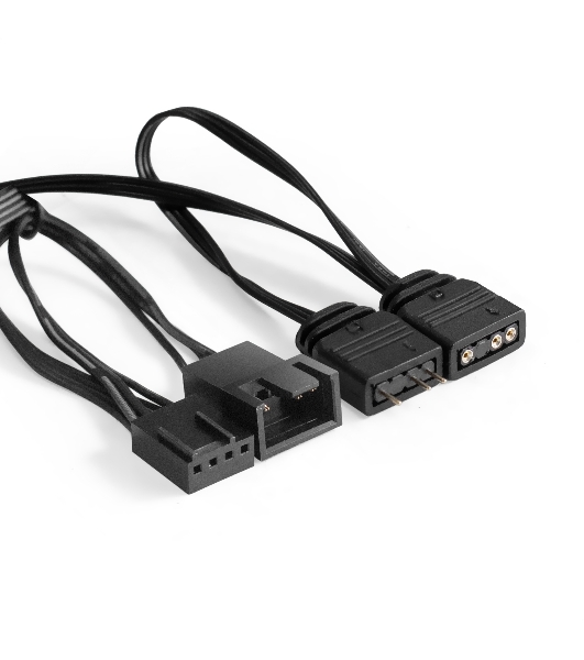 Вентилятор для корпуса ExeGate EX12025H3P4PYH-PWM.ARGb черный/белый, 120 мм, 1800 об/мин, 26 дБ, 4 pin