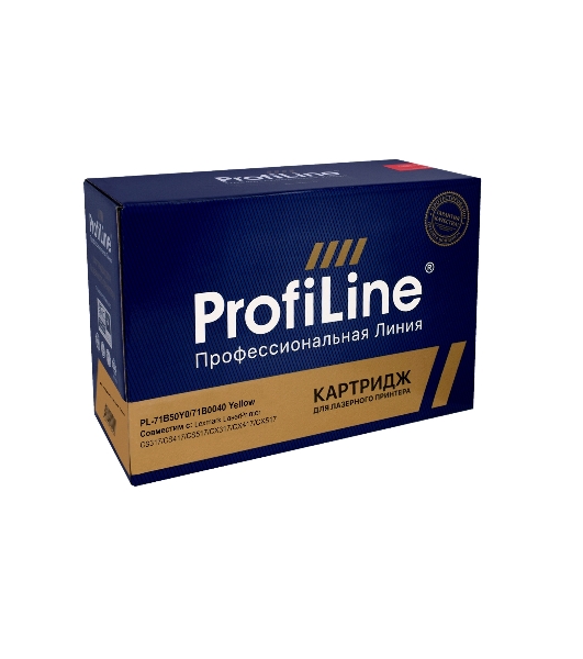 Картридж лазерный ProfiLine PL-71B50Y0/71B0040 для принтеров Lexmark LaserPrinter CS317/CS417/CS517/CX317/CX417/CX517 Yellow 2300 копий